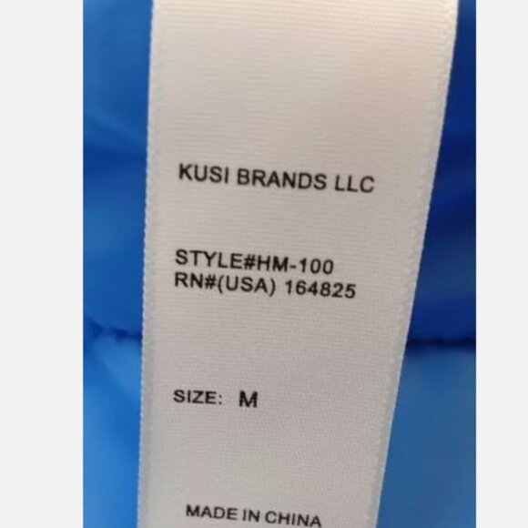 Hudson Water Repellent Insulated Coach Jacket Style HM100 Men's Size M Blue New - Picture 13 of 13